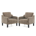 Beige Fabric Accent Armchair T528938
