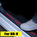 Carbon Fibre Vinyl Car Door Sill Protection Decal Sticker 4PCS I43900
