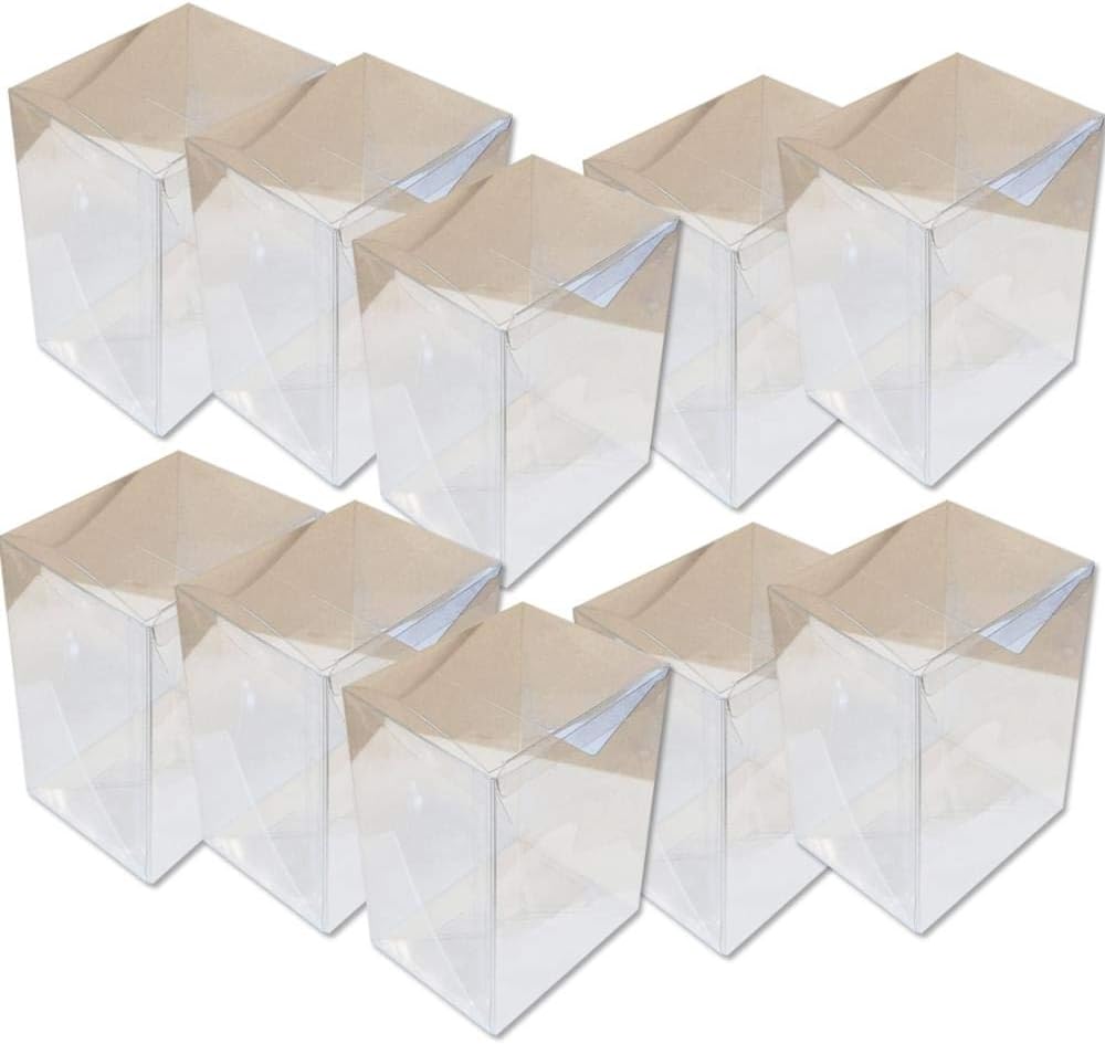 4 Inch Crystal Clear Heavy Duty Pop Protector Case Lot of 10 M459509