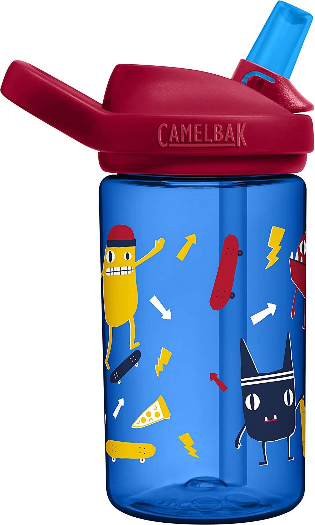 14oz Kids Water Bottle with Straw Top W3546