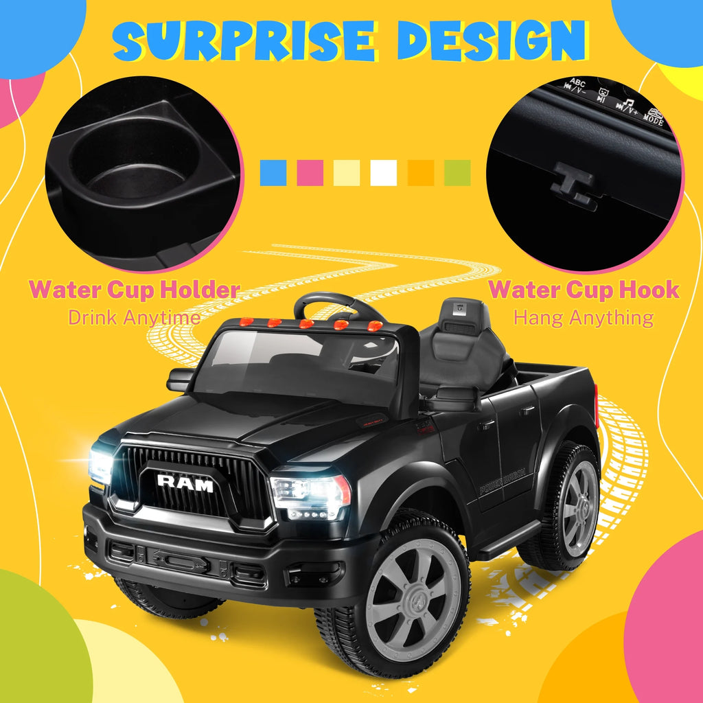 12V Powered Ride On Truck Car with Parents Remote Control, Red P3049
