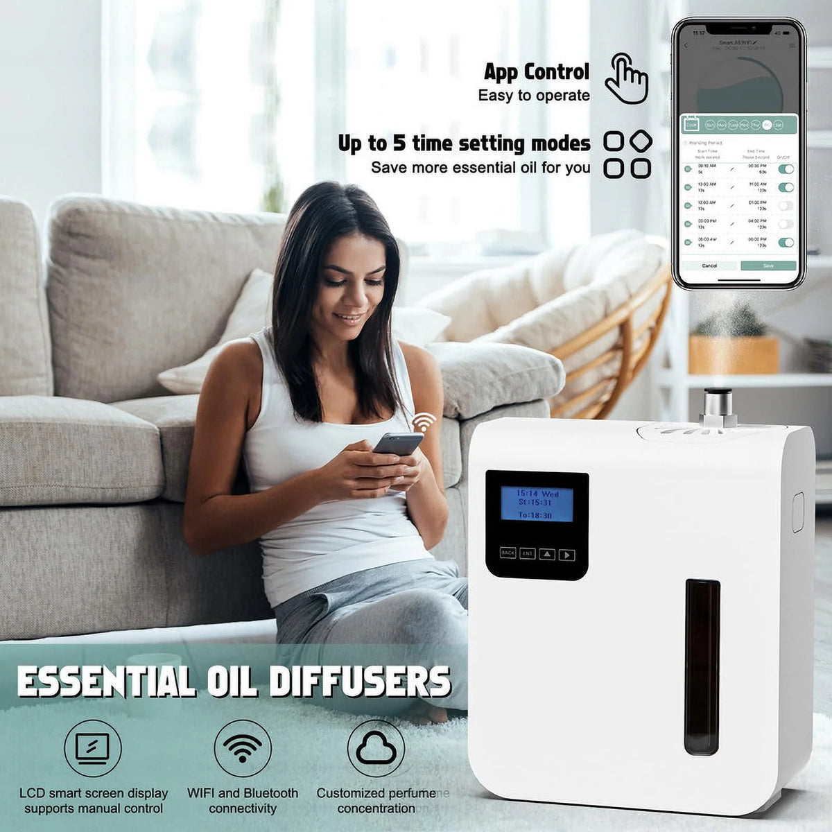 Waterless Essential Oil Diffuser 300ml K6037
