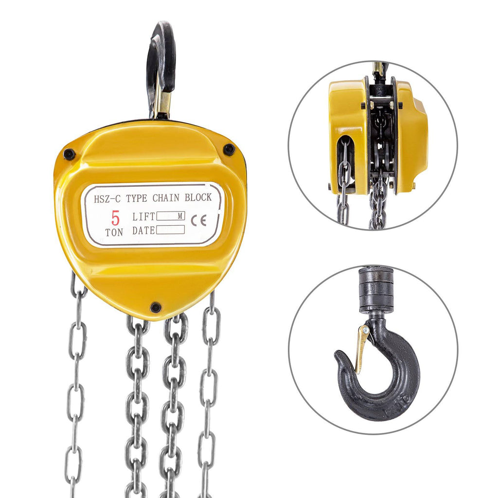 Chain Block Hoist 11000 lbs with Tow Chain G69674