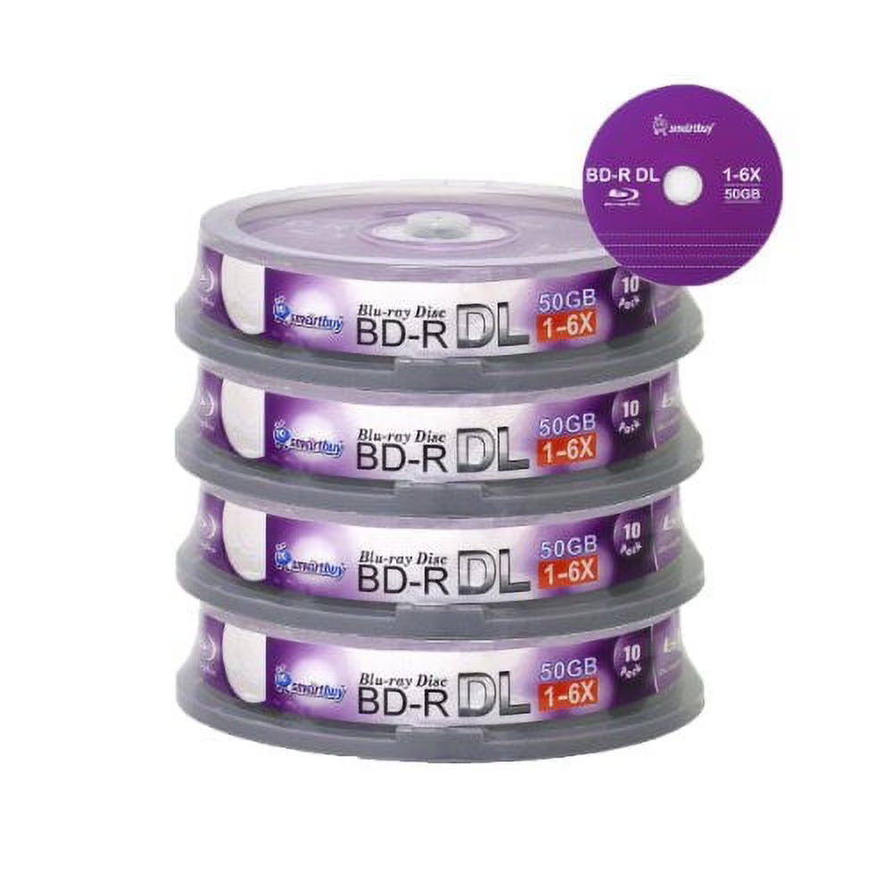 40-disc 50gb 6x Blu-ray Bd-r Dl Dual Layer Recordable Media Disc C34122