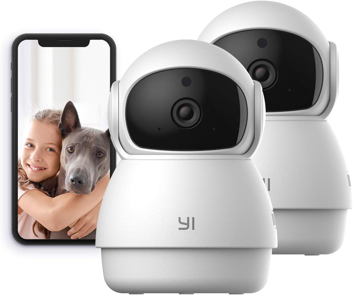 2pc Pan-Tilt Dome Security Camera with Night Vision B942287