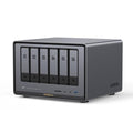 6-Bay Desktop NAS, Intel i5 1235u 10-Core CPU, 8GB DDR5 RAM, 128G SSD, 2 * 10GbE, 2 * M.2 NVMe Slots, 8K HDMI, 2 * TBT4, Network Attached Storage K10316