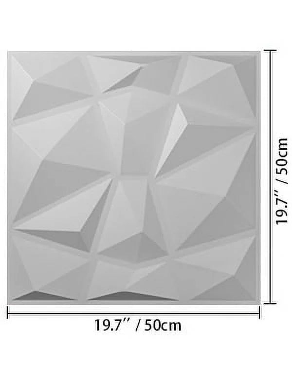 13pcs 50x50cm White 3D PE Foam Wall Panel Z701270
