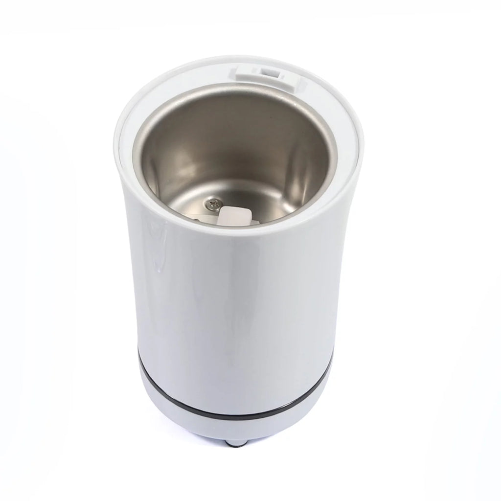White Electric Coffee Grinder with Stainless Steel Bowl D522
