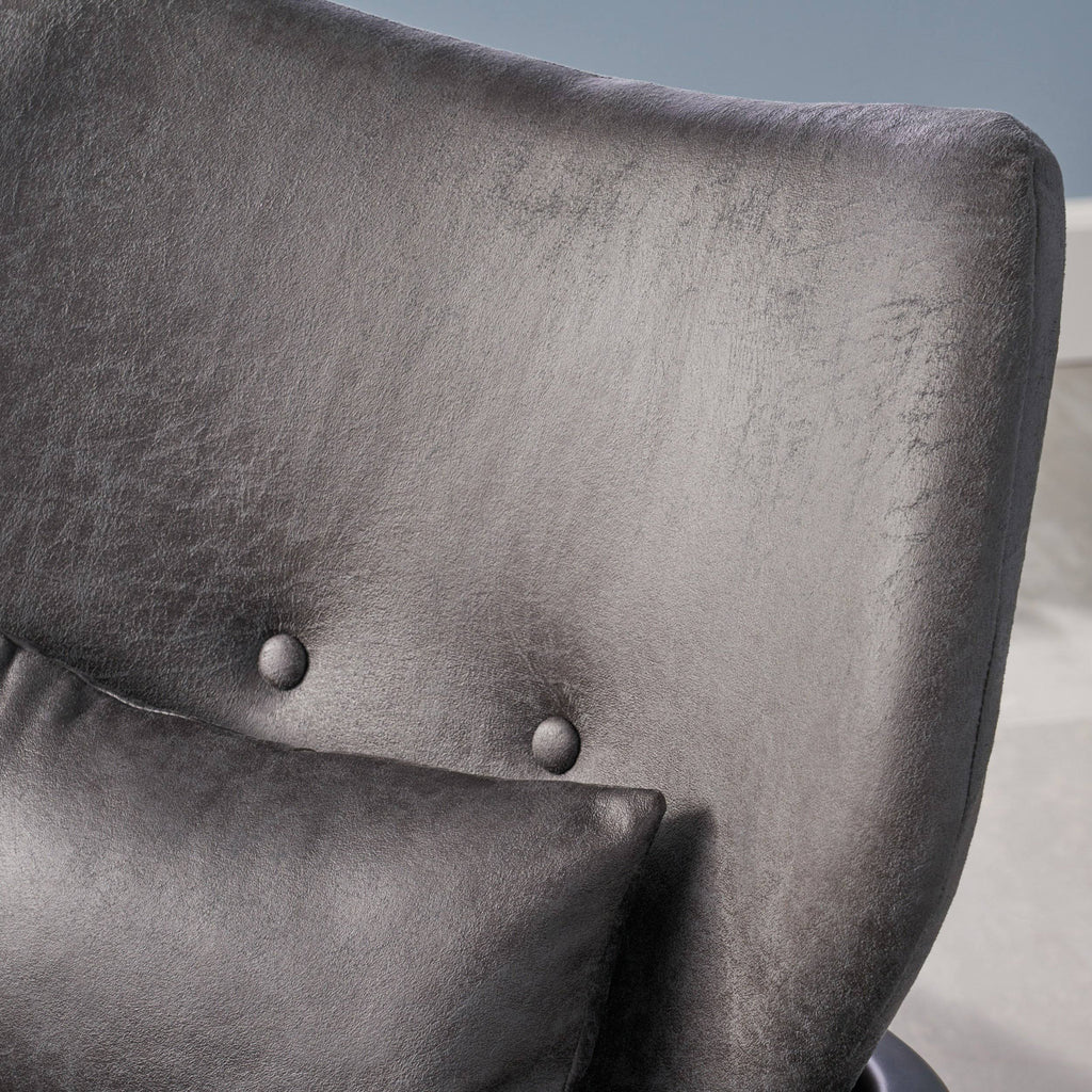 Brown and Dark Espresso Fabric Club Chair J300080