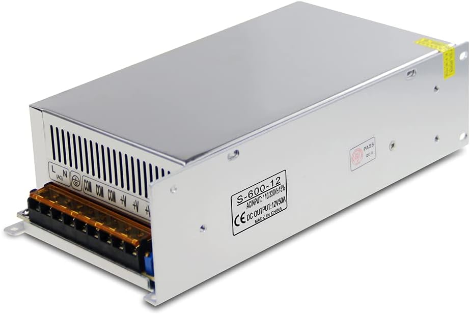 12V 50A 600W Switch Mode Power Supply AC/DC Adapter F787