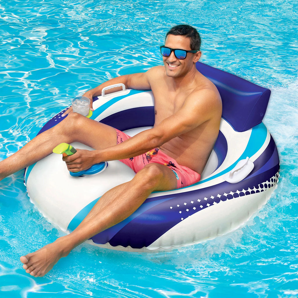 Motorized Battery Powered Inflatable Pool Water Float D6622