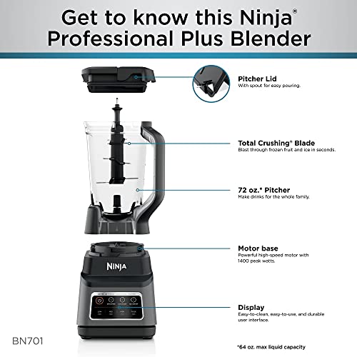 1400 Peak Watts 72-oz. Black Blender N427264