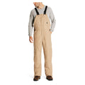 Beige Khaki Insulated Overall Bib D1940
