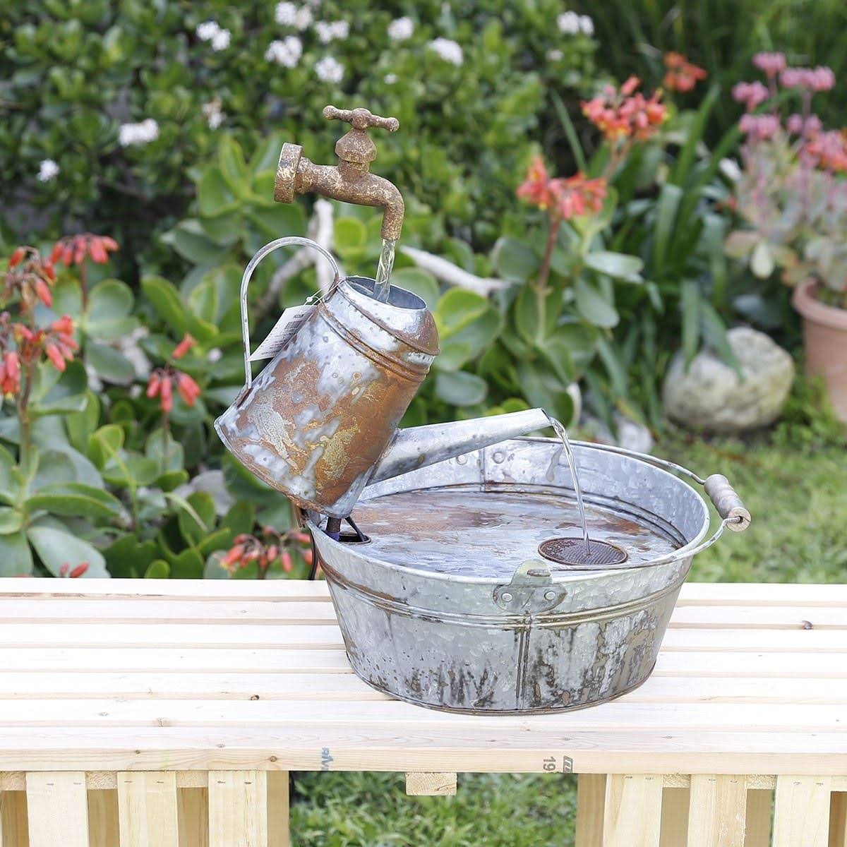 Rustic Metal Watering Can B23340
