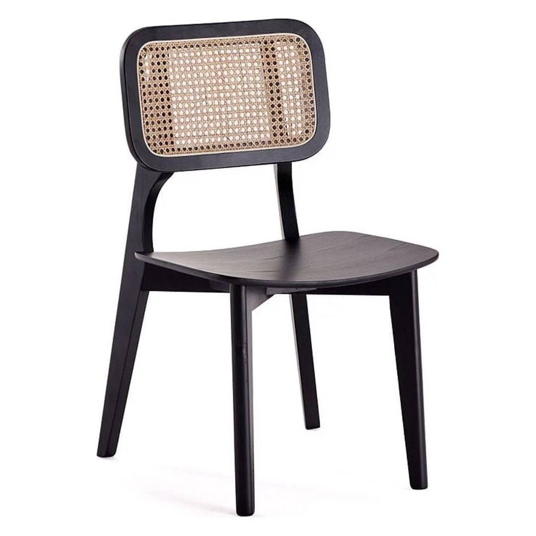 Black Wood Dining Chair Set of 2 K68486