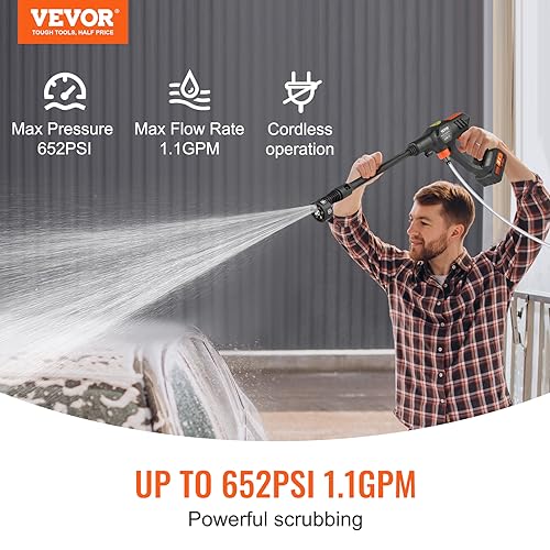Cordless 580-PSI 1.1 GPM Handheld Pressure Washer D2907