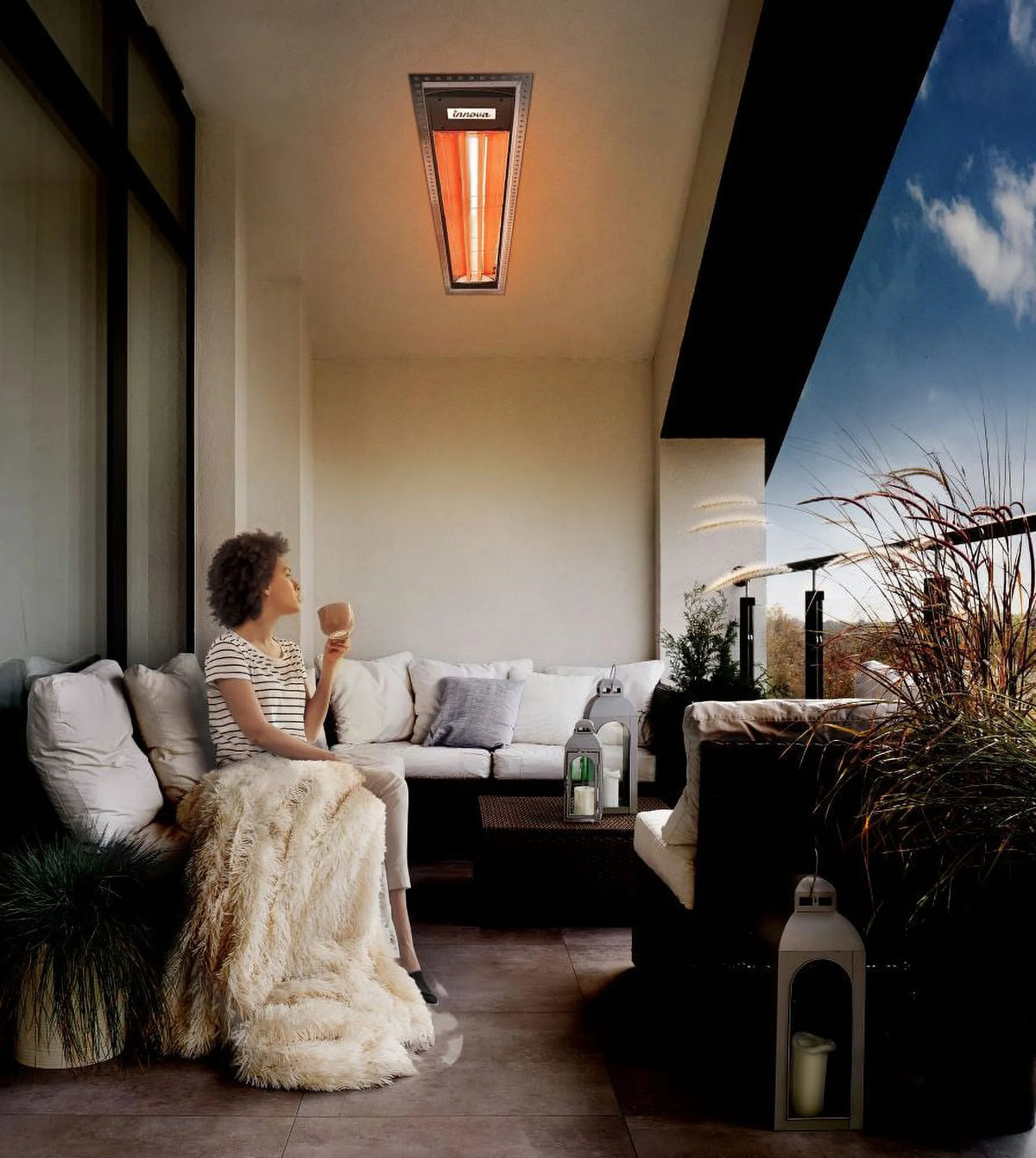 5000 Watt White Electric Infrared Heater K3343
