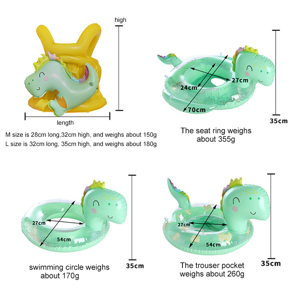 Inflatable Cartoon Dinosaur Swim Ring F970
