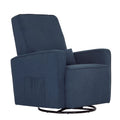 Upholstered Swivel Glider with Lumbar Pillow B403047