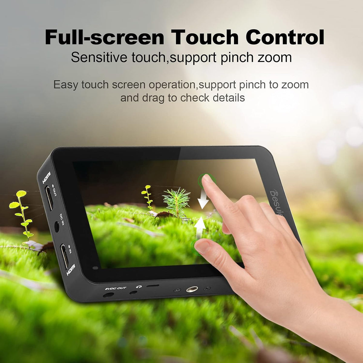 5.5 inch Touch Screen Camera Field Monitor with 4K HDMI Input/Output G4945