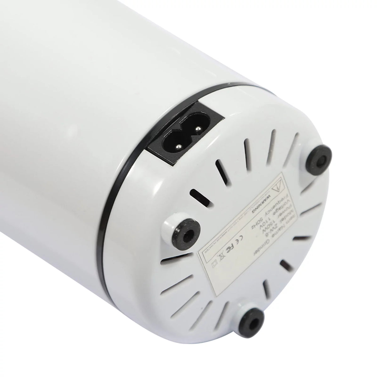 White Electric Coffee Grinder with Stainless Steel Bowl D522