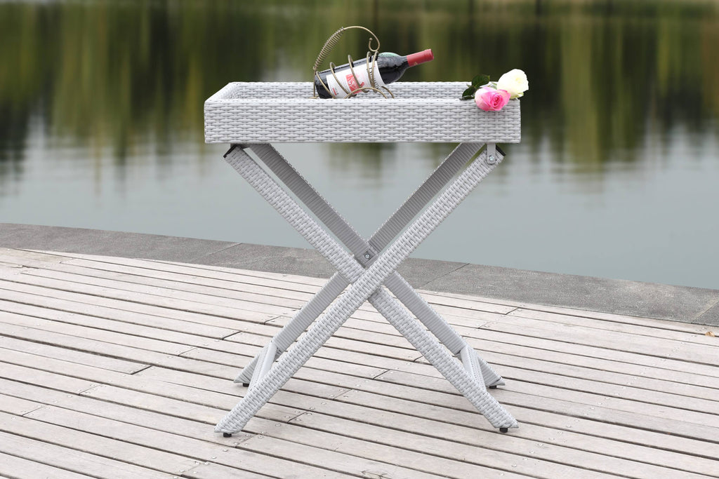 Grey Folding Tray Table G8207