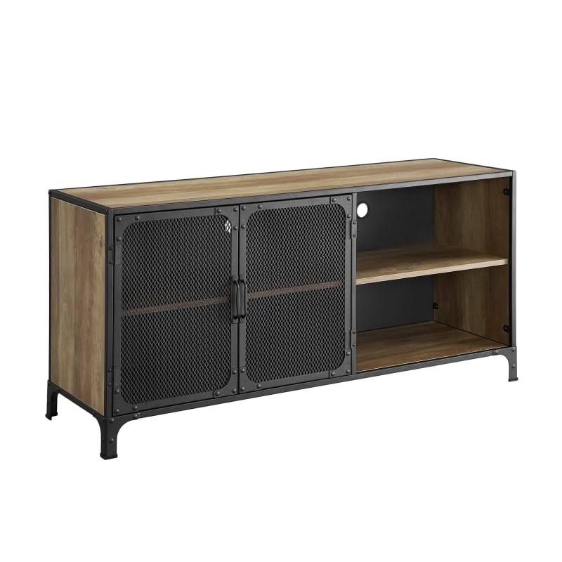 52x22 Wide 2 Door Farmhouse Laminate Media Cabinet H455825
