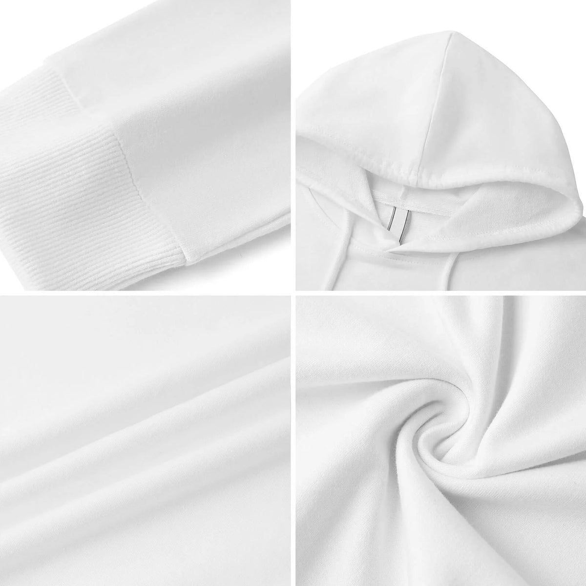 Men's White Hoodie I190269