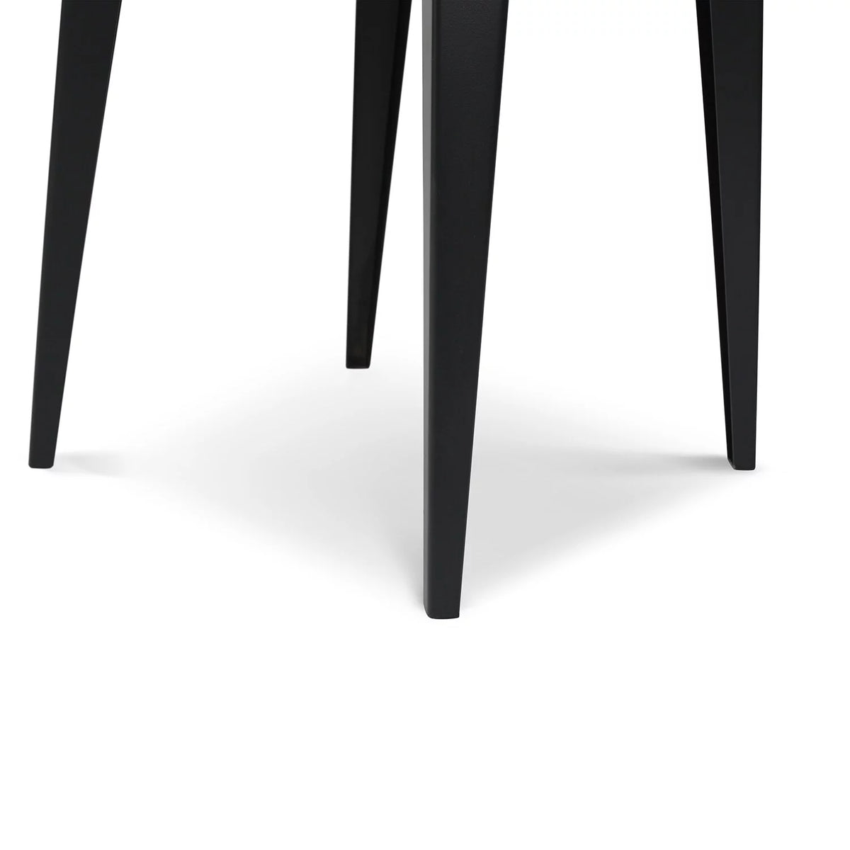 24" Square White Marble Side Table with Metal Legs M882493