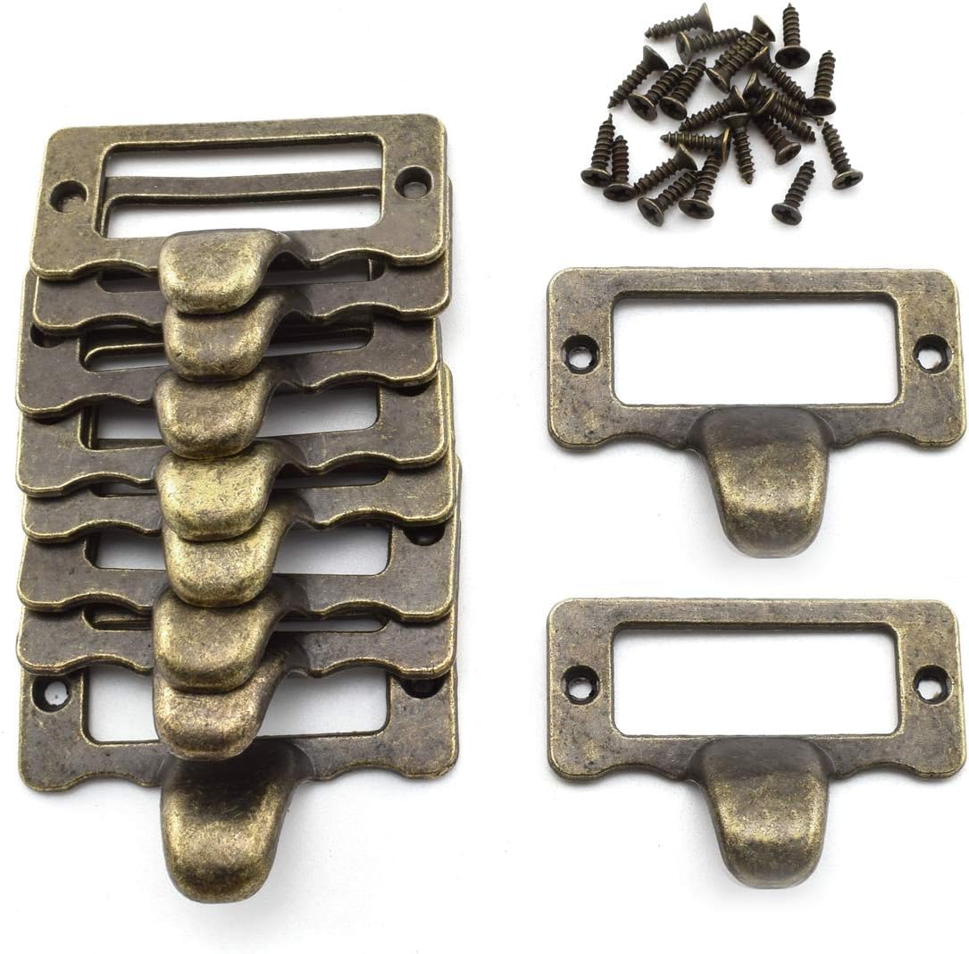 10-Pack Vintage Bronze Zinc Alloy Pull Handle for Drawer P482