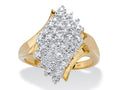 Round Diamond Cluster Ring in Solid 10k Yellow Gold Q671995