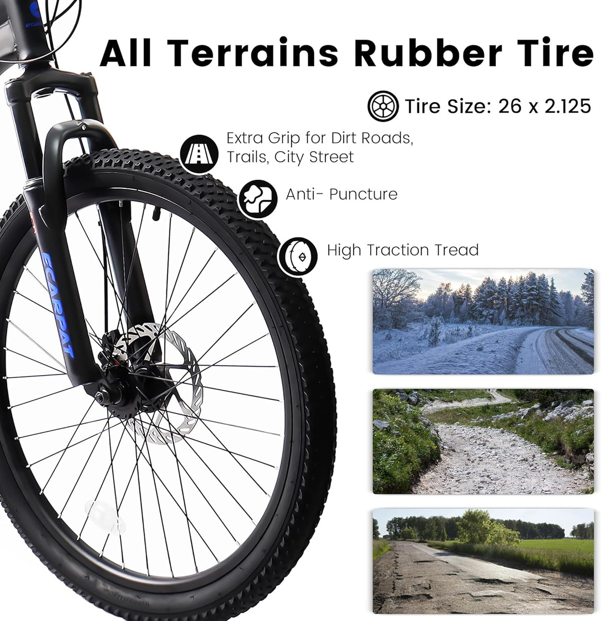 26 Inch Dual Suspension Mountain Bike with 21-Speed Disc Brake Carbon Steel Frame N419