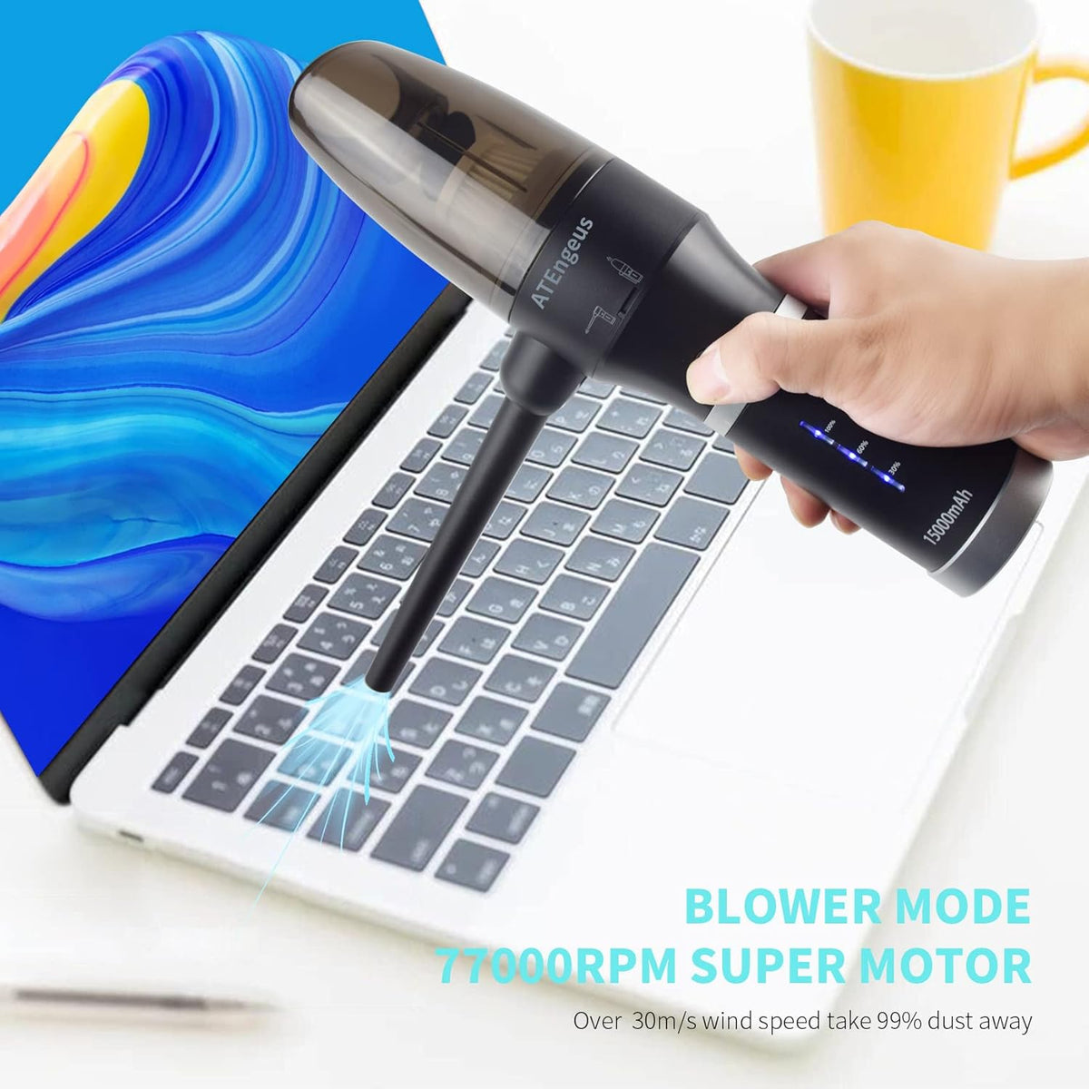 3 in 1 Cordless Compressed Air Duster & Vacuum G11049