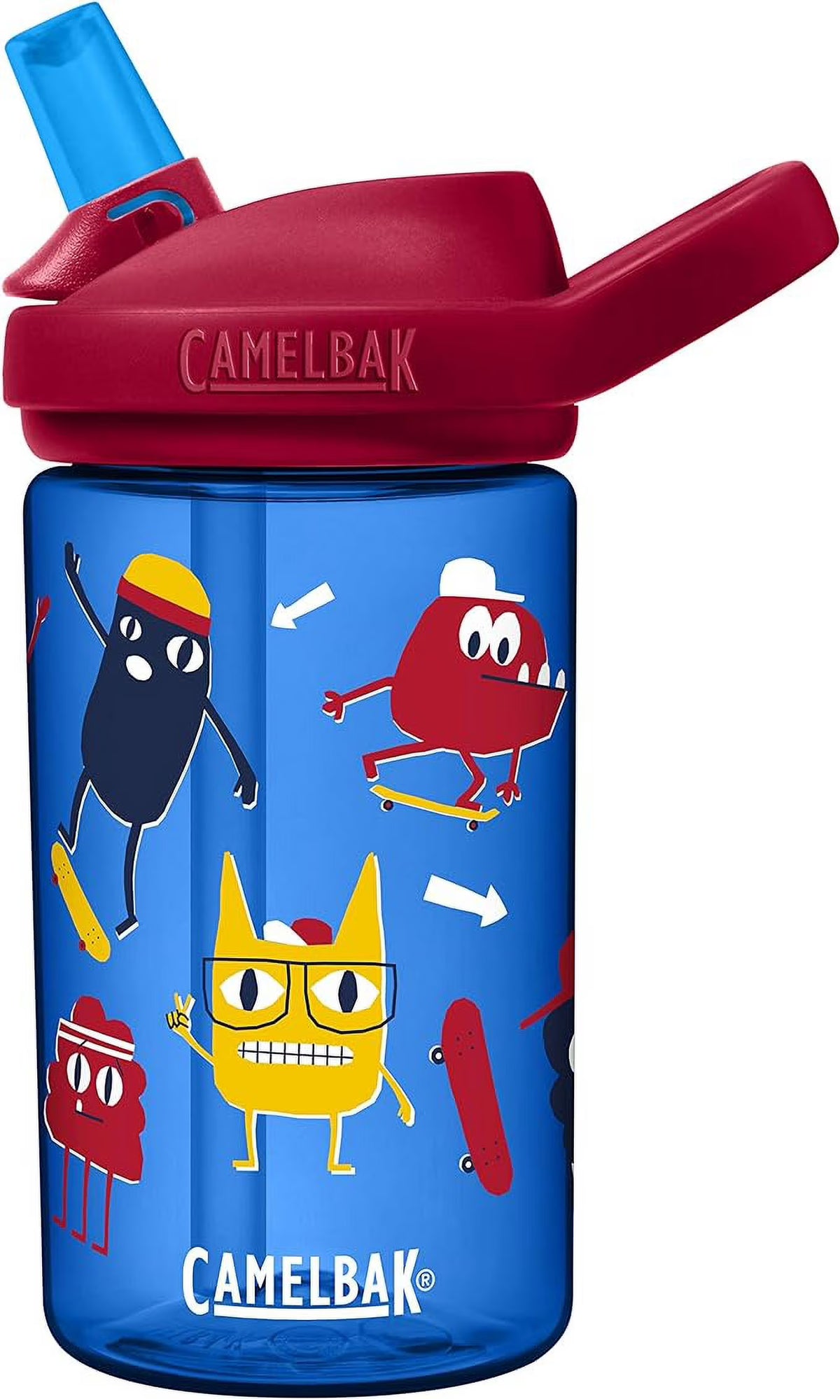 14oz Kids Water Bottle with Straw Top W3546