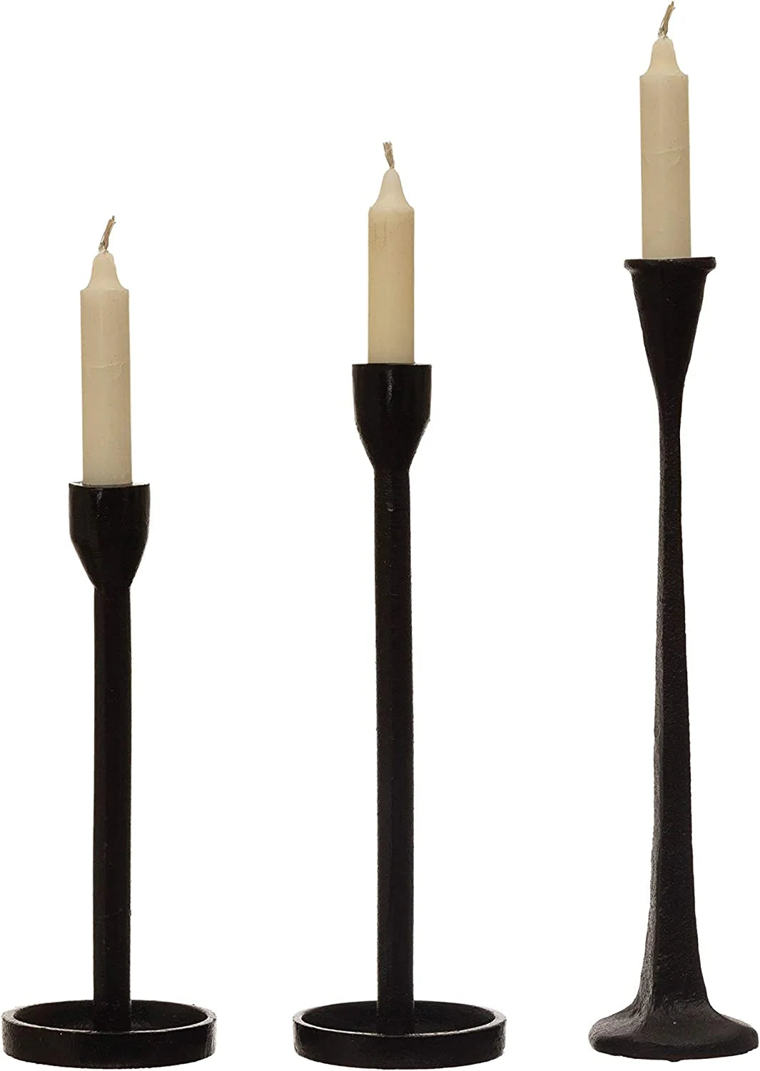 Black Cast Iron Taper Holder V401506