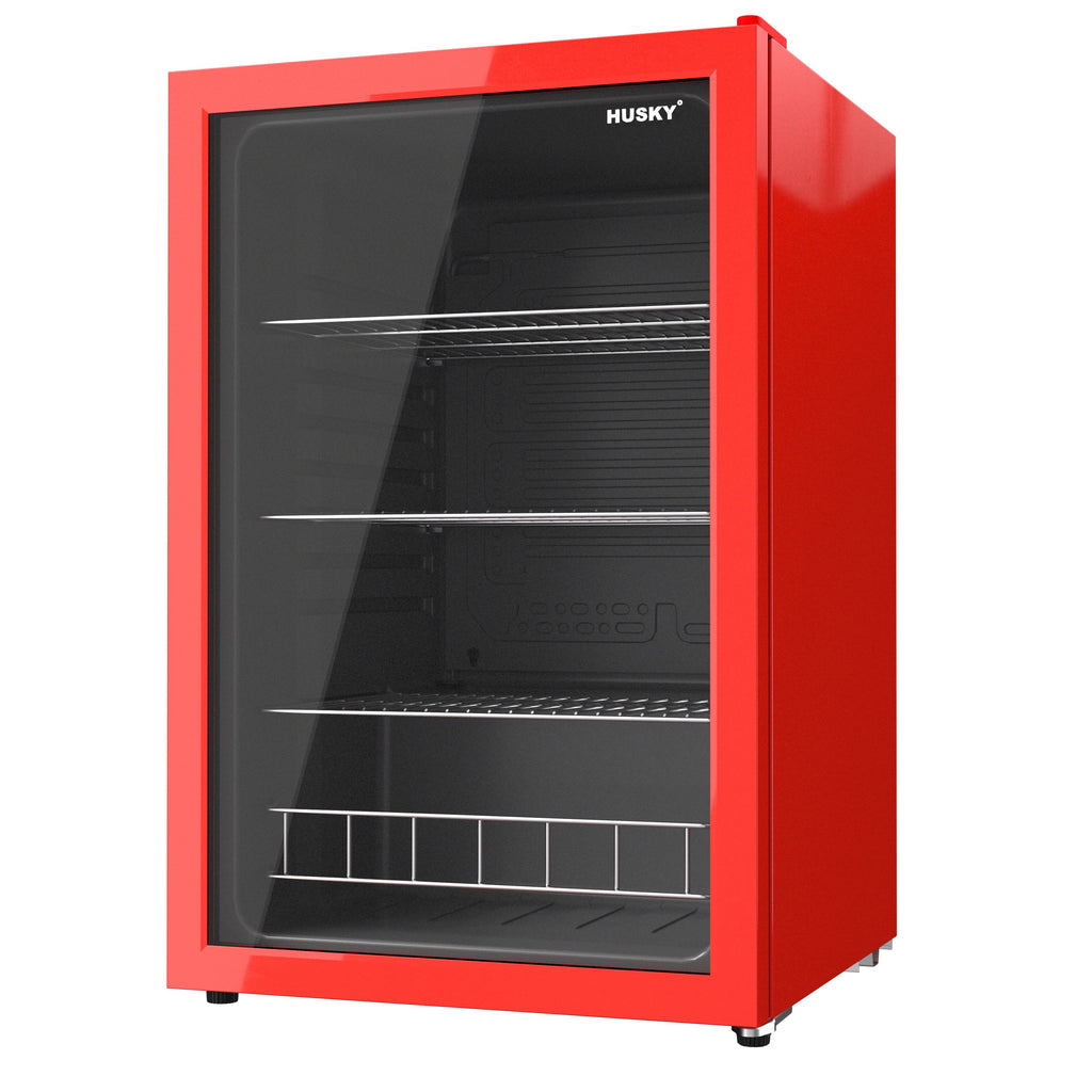 Red Freestanding Mini Fridge W714