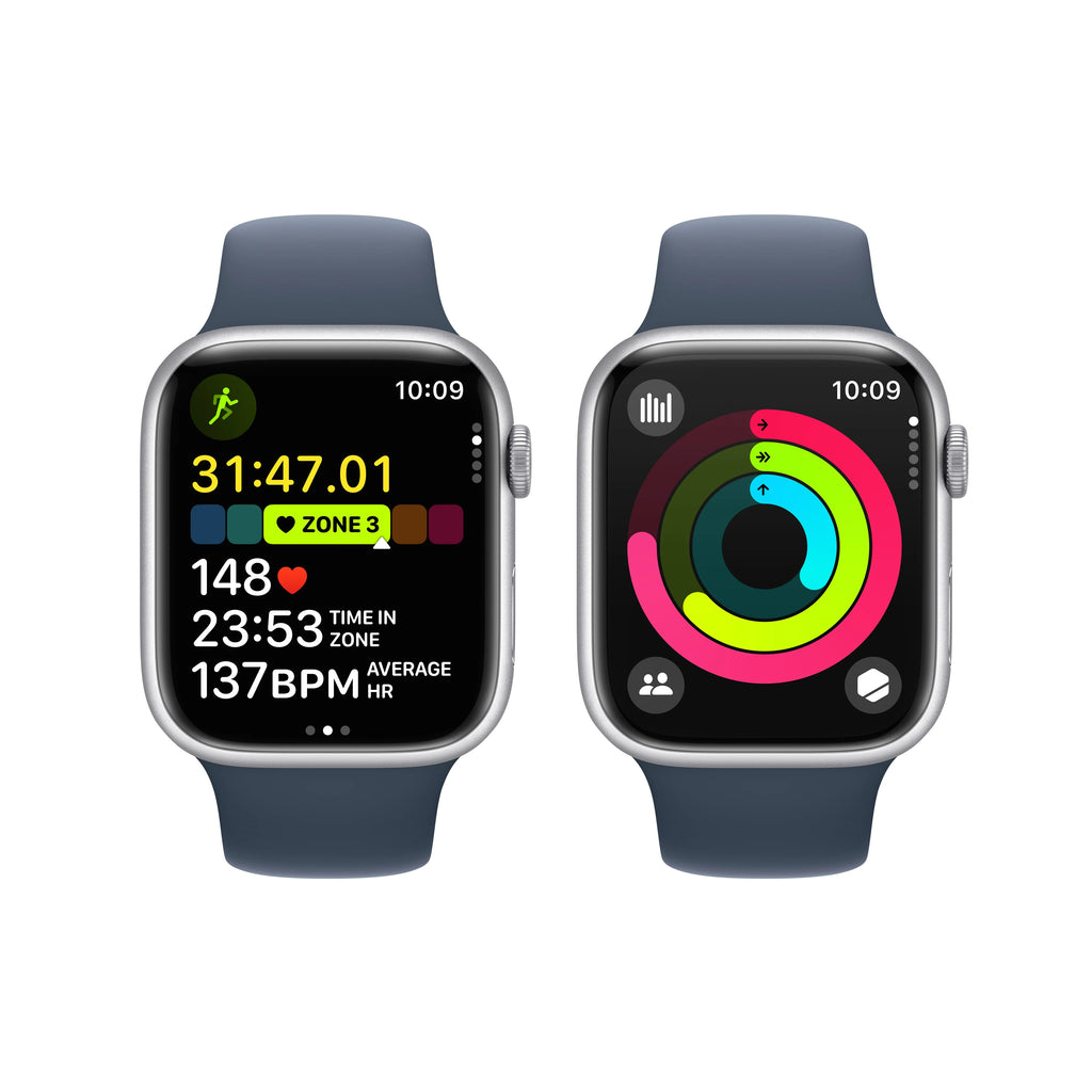 Silver Aluminum Case 45mm Sport Band Fitness Tracker D146745
