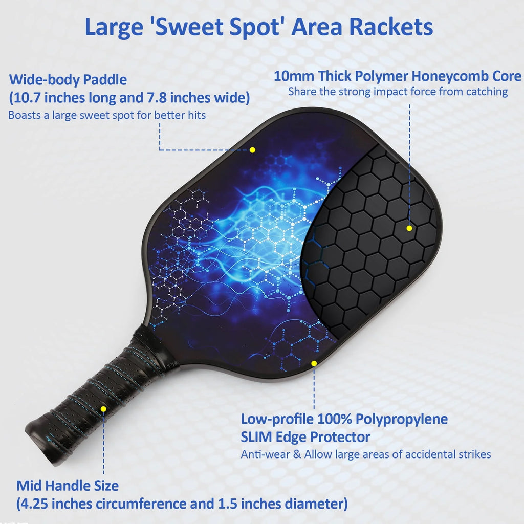 Graphite Carbonfiber Pickleball Paddle Set of 2 Q106563