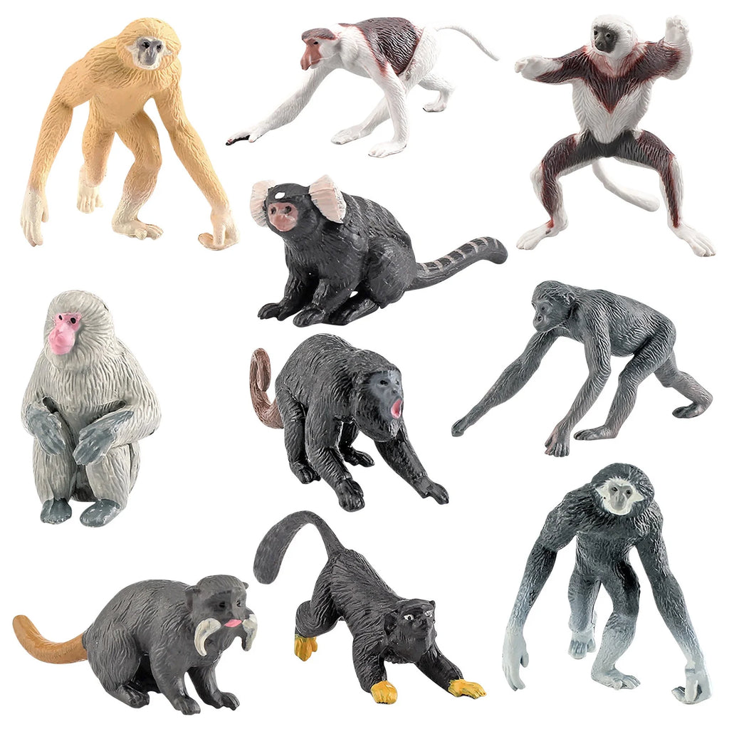10PCS Simulation Zoo Animal Ornament Model P472669