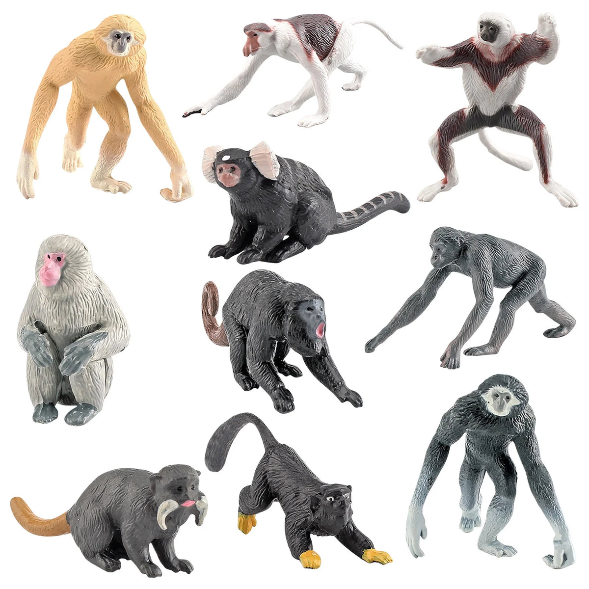 10PCS Simulation Zoo Animal Ornament Model P472669