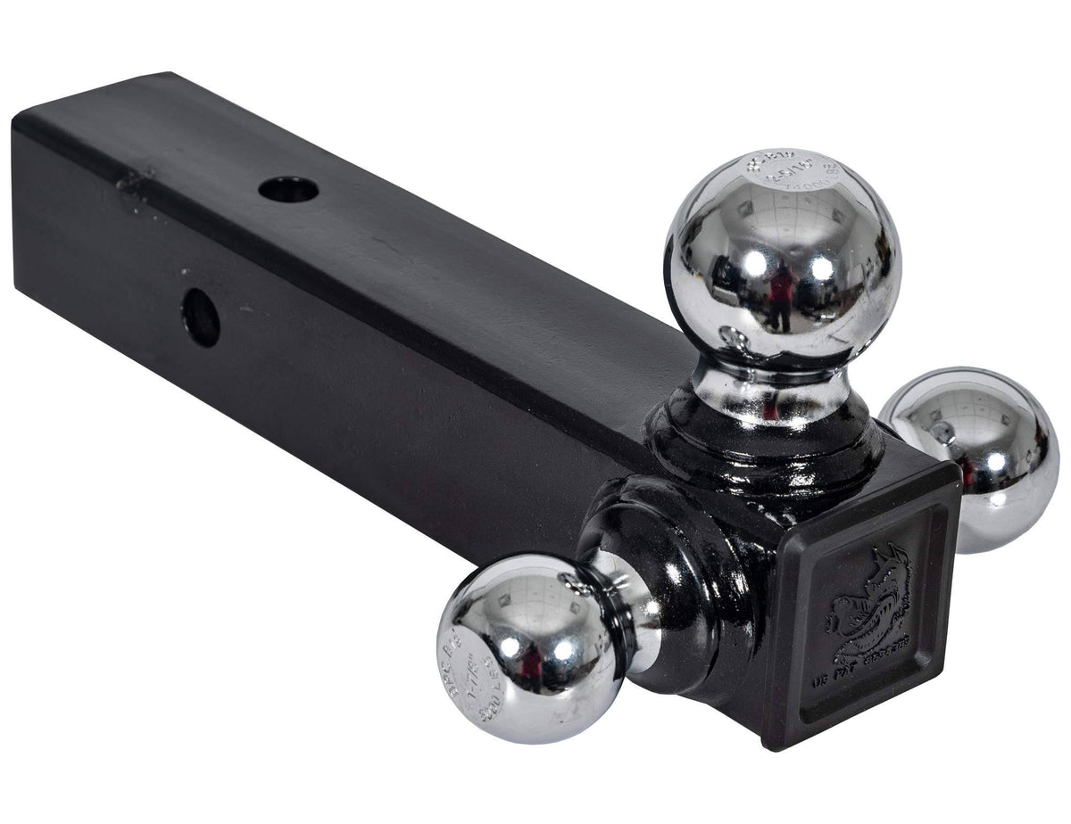 Tri-Ball Hitch with Chrome Towing Balls - 2-1/2in Receiver T2414