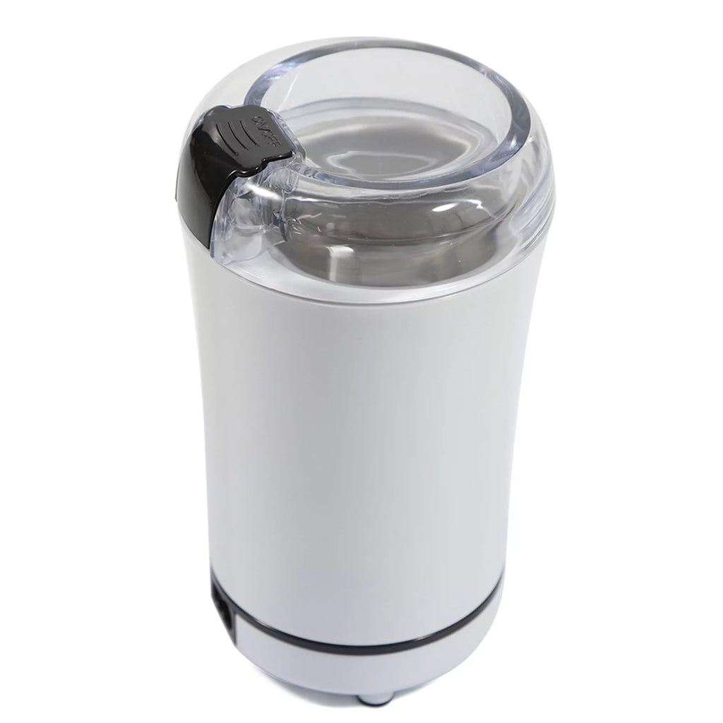 White Electric Coffee Grinder with Stainless Steel Bowl D522