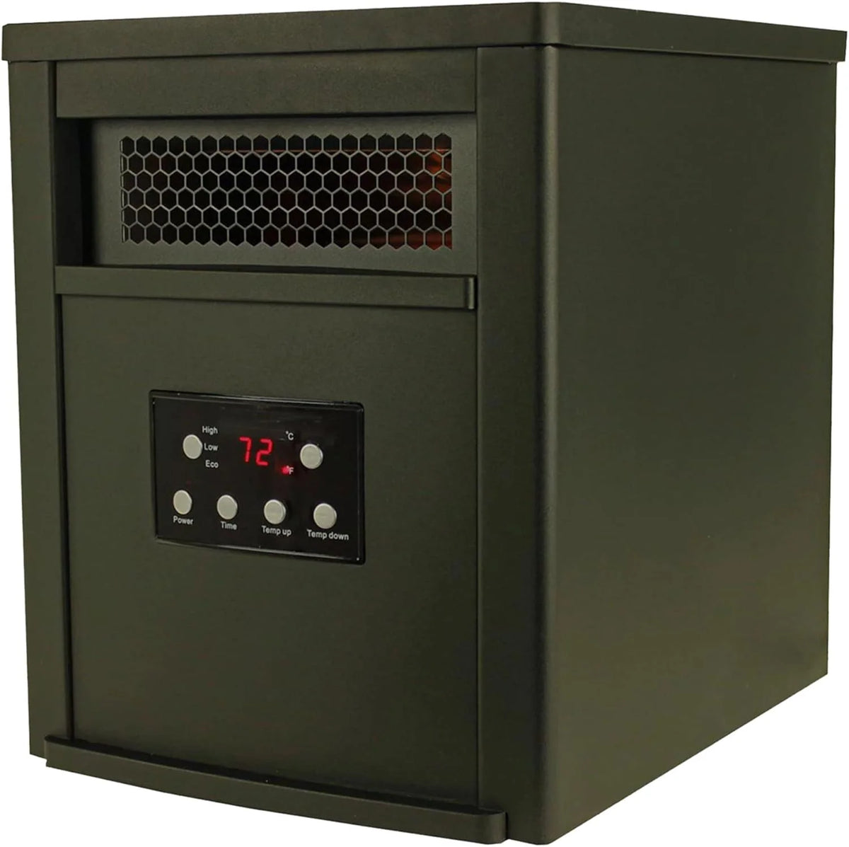 1500W Portable Electric Infrared Quartz Space Heater with Remote Control Black 2 Pack X91763