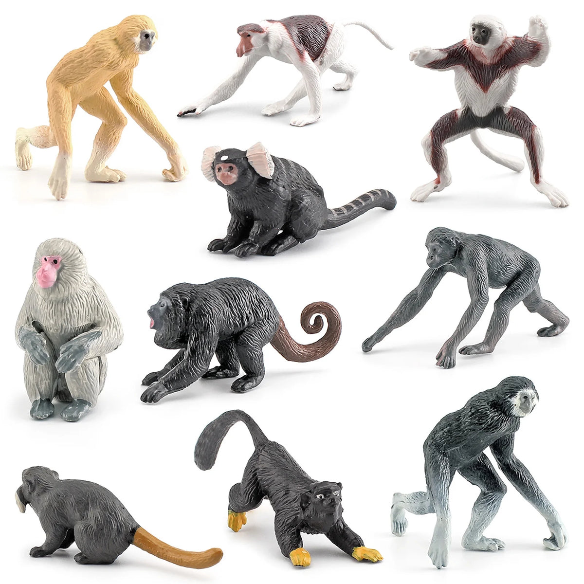 10PCS Simulation Zoo Animal Ornament Model P472669