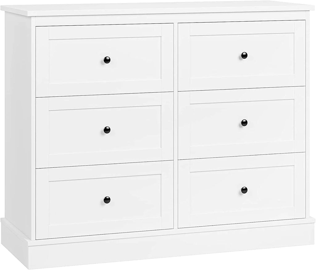 White 6 Drawer Dresser B47494