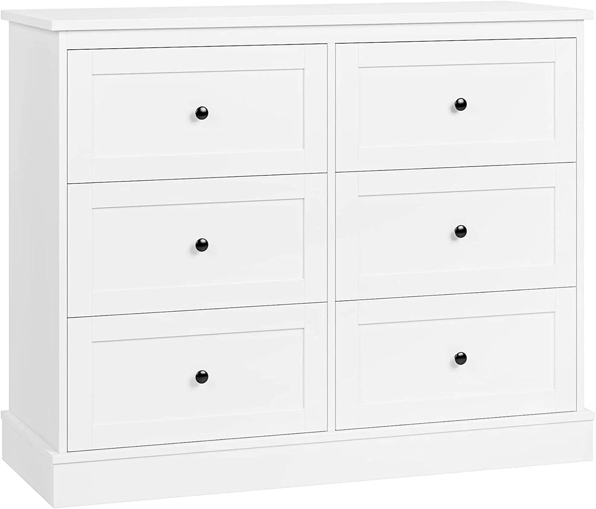 White 6 Drawer Dresser B47494