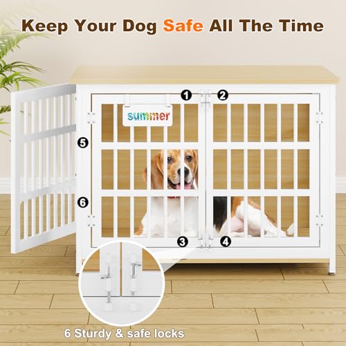 48"/42"/33" Dog Crate Furniture with Name Tag N85923