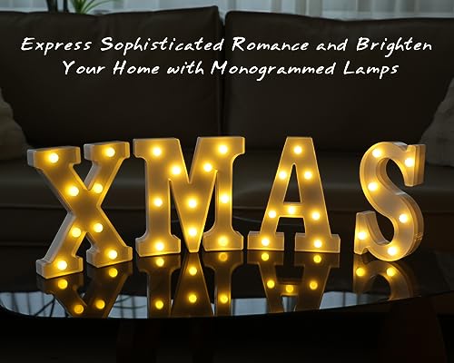 Battery Powered LED Marquee Light Up Letters D446392