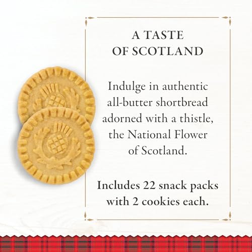 Mini Chocolate Chip Shortbread Cookies, 4.4 Oz (Pack of 6) R78160