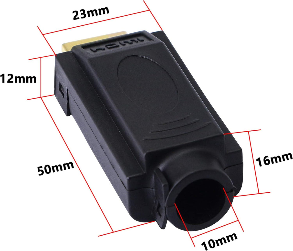 HDMI Solderless Adapter Gold Plated Connector with Plastic Cover Screwdriver S581